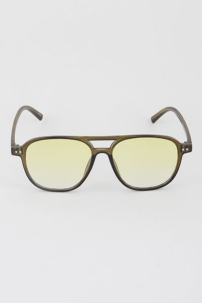 Thin Aviator Sunglasses