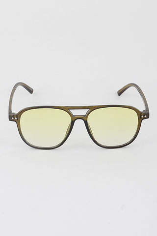 Thin Aviator Sunglasses