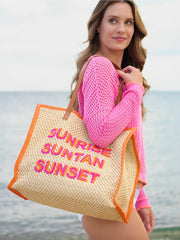 "Sunrise Suntan Sunset" Tote
