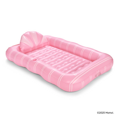 FUNBOY Tanning Pool Lounger - Suntan Pink Stripe