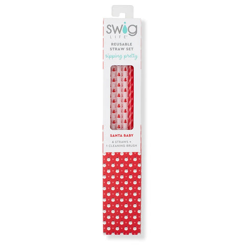 Swig Santa Baby Reusable Straw Set