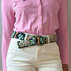 Jenny Krauss Southwest Walkabout Embroidered Wool Belt