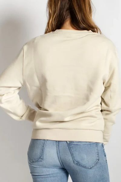 Sweat-shirt à motif écossais Joyeux