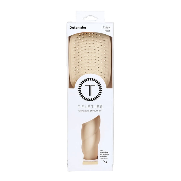 Teleties Detangler Hair Brush For Thick Hair - Tan