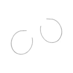 Hobart Silver Hoop Earrings