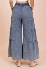 Zea Tiered Chambray Pants