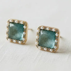 Tiffany Square Stud Earrings