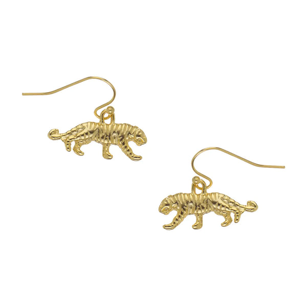 Mini Tiger Drop Earrings