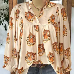 Tiger Head Blouse