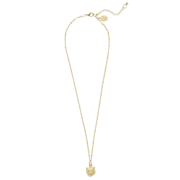 Dainty Tiger Head Necklace