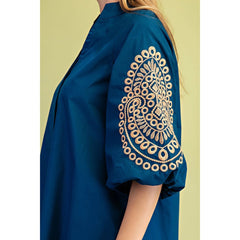 Trellis in Teal Dress