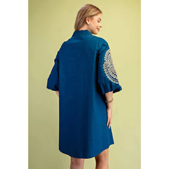 Trellis in Teal Dress