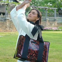 Case-Mate Tortoiseshell Bow Jelly Tote Bag