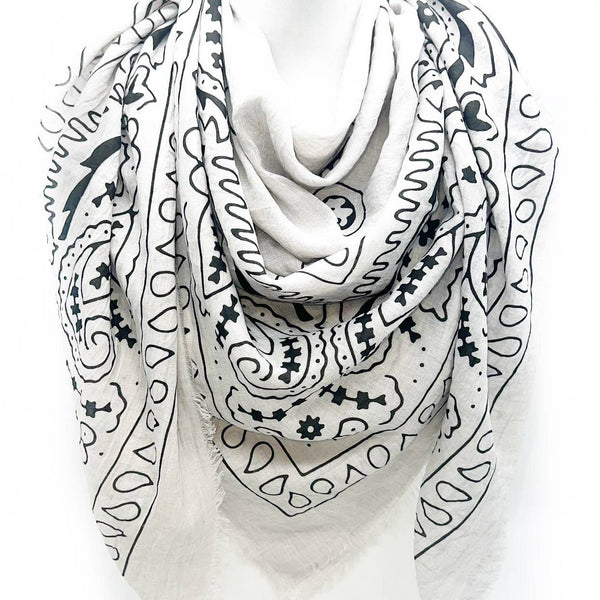 Parisian Bandana Scarves - 6 Colors