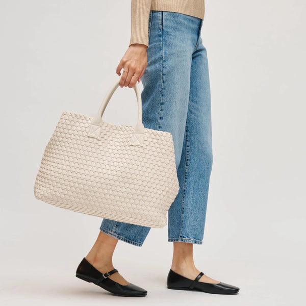 Ithaca Woven Vegan Leather Tote