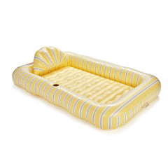 FUNBOY Tanning Pool Lounger Yellow and Blue
