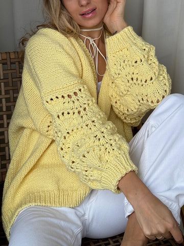 Butter Yellow Cardigan
