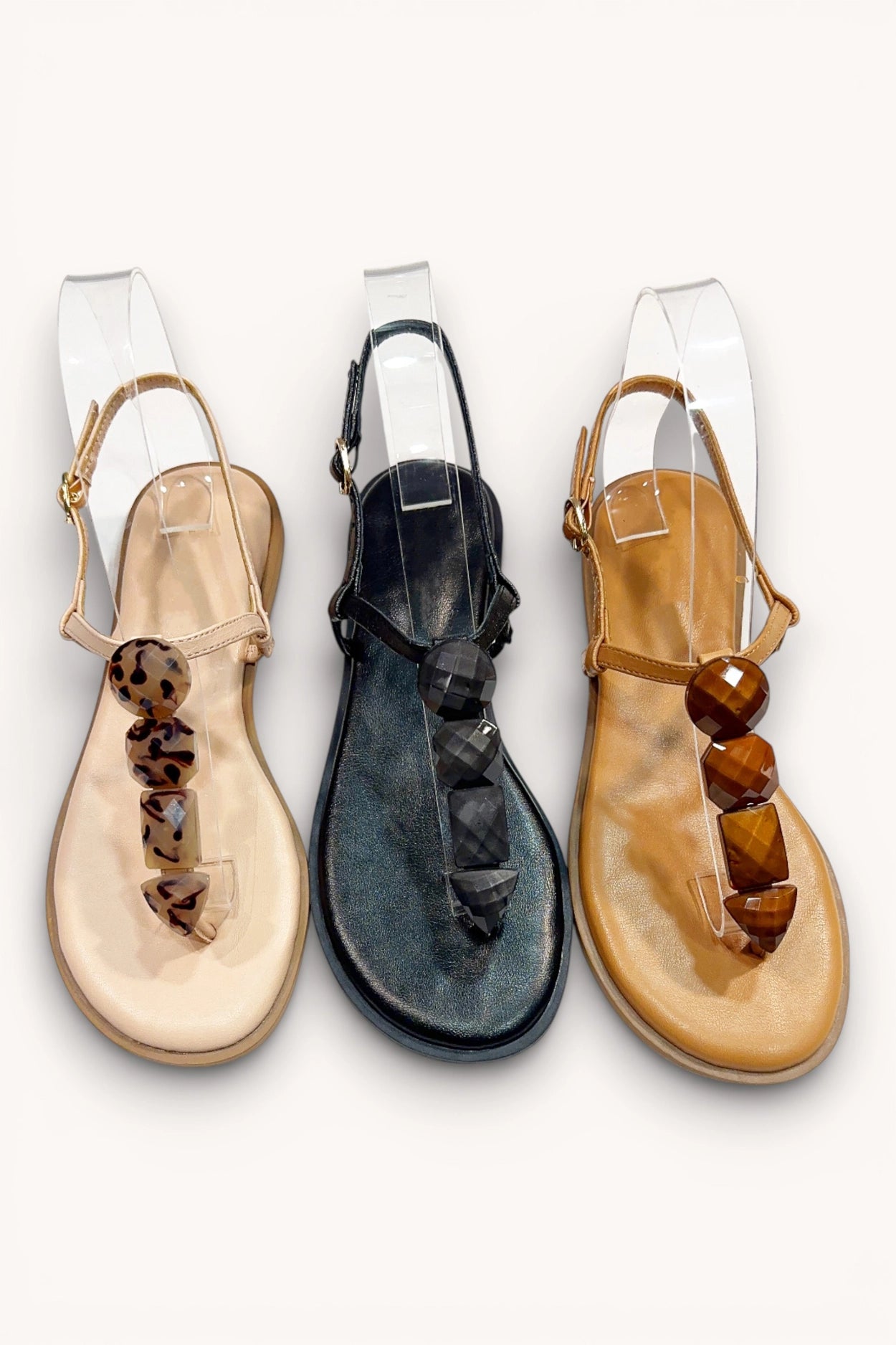 Yendall Stone Sandals - 3 Colors