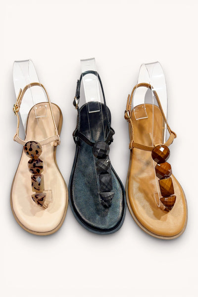Yendall Stone Sandals - 3 Colors