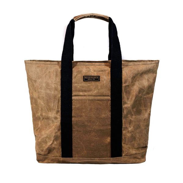 Waxed Canvas Zipper Tote