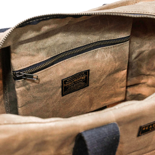 Waxed Canvas Zipper Tote