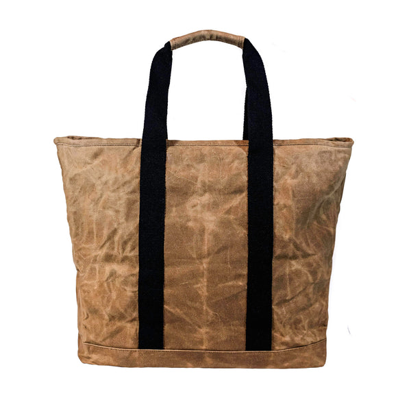 Waxed Canvas Zipper Tote