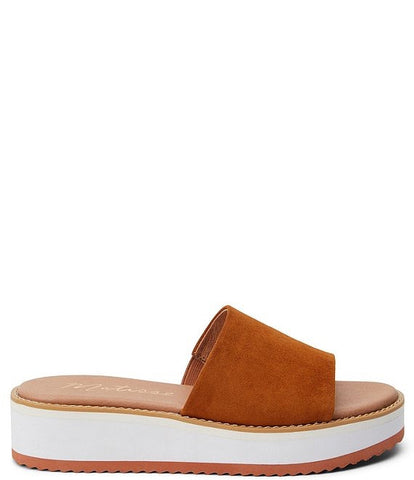 Matisse Jackie Platform Wedge Slide | Fawn Suede