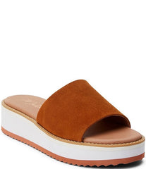Matisse Jackie Platform Wedge Slide | Fawn Suede