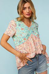 Breeze of Floral Bouquet Top