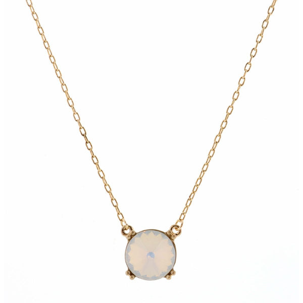 Jane Marie Gold 16" NECKLACE with Colored Stone Pendant