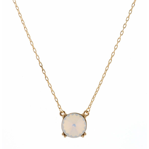 Jane Marie Gold 16" NECKLACE with Colored Stone Pendant
