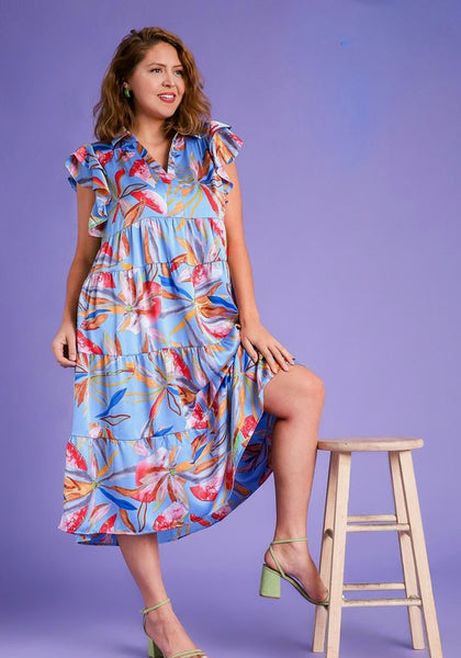 Tropical Get Away Dress - 2 Colors