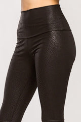 Snake Skin High Waisted Leggings