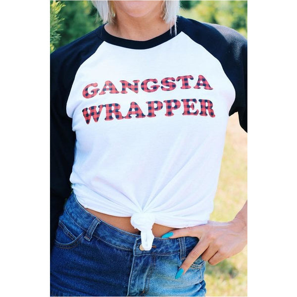 Gangsta Wrapper Raglan Tee