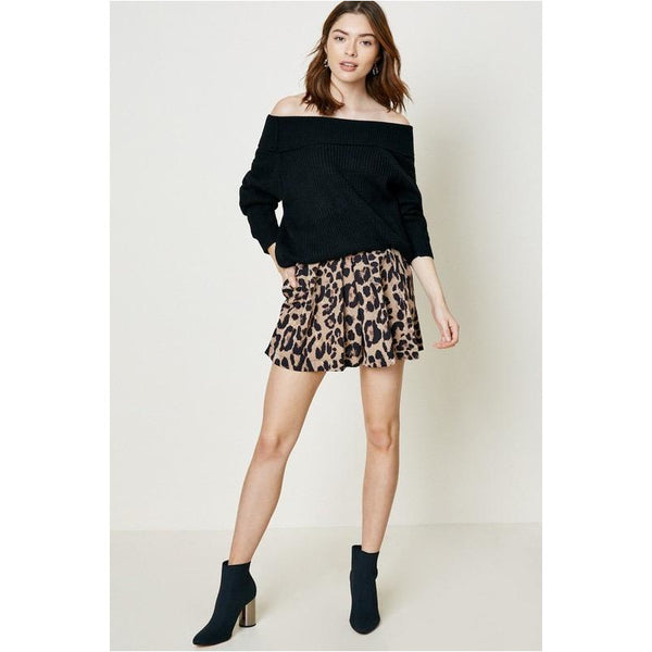 Leah Leopard Shorts