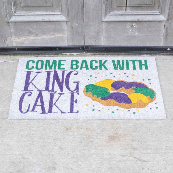 King Cake Door Mat
