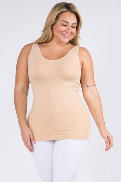 Reversible V or U Neckline Seamless Tank