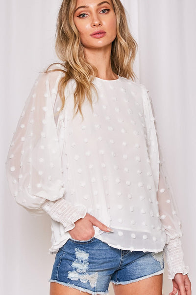 Dotty Dot Blouse - 3 Colors