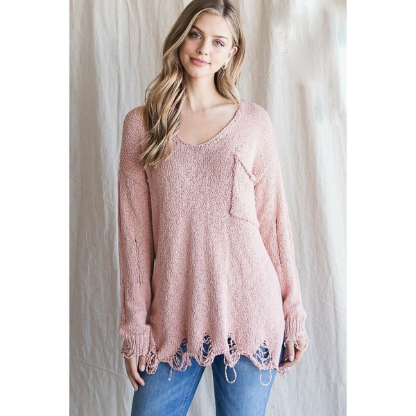 Tear In My Heart Sweater