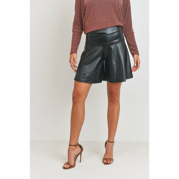 Harper Leatherette Shorts