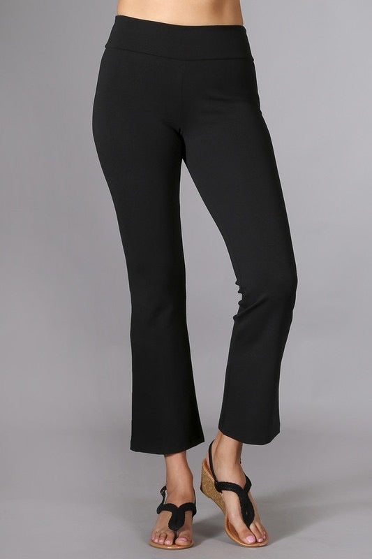 Curvy Black Knit Pants A Little Bird Boutique