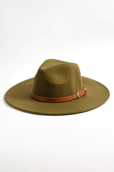 Buckle Up Fedora Hat - 2 Colors
