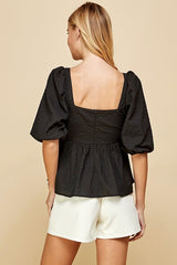 Becky Textured Blouse - 2 Colors