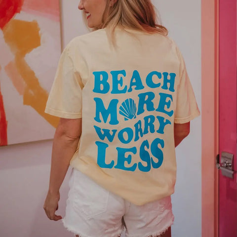 Beach More Worry Less T-Shirt