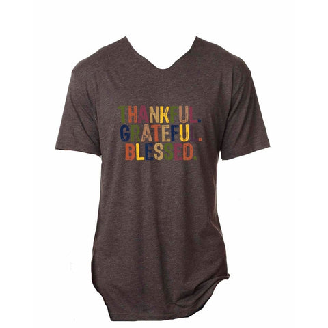 Jane Marie Thankful Grateful and Blessed T-Shirt