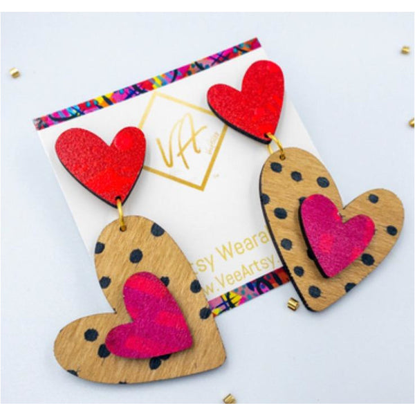VeeArtsy Valentine Earrings