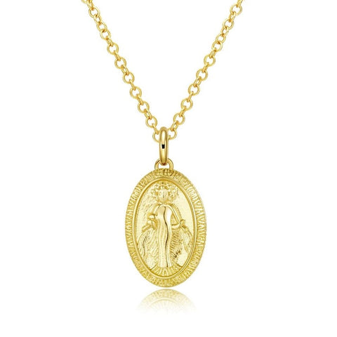 Lady Goddess Coin Necklace