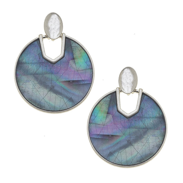 Genoa Abalone and Mother of Pearl Earrings