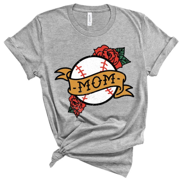 Baseball Mom Tattoo Tee