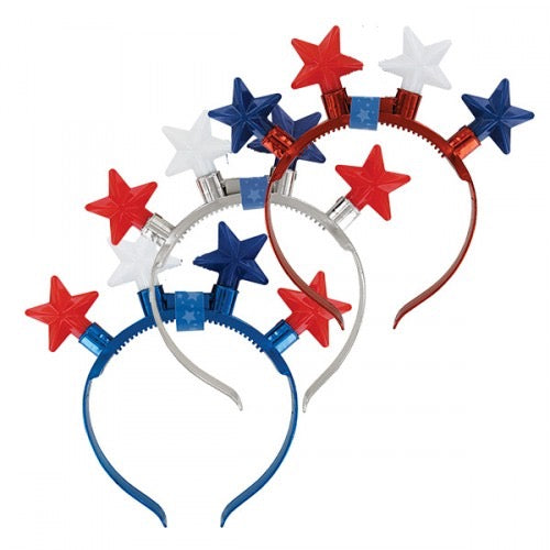 Patriotic Pride Jumbo Flashing Star Headband